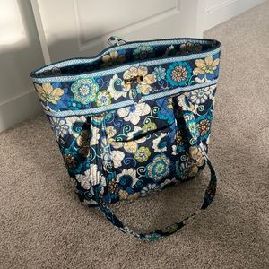 Vera Bradley Mod Floral Blue Large Tote